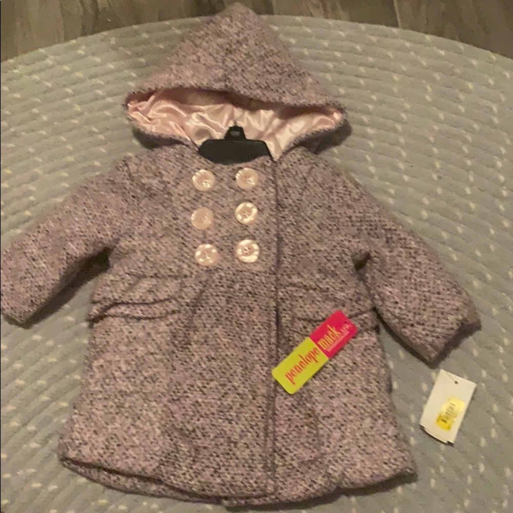 Purple/pink pea coat